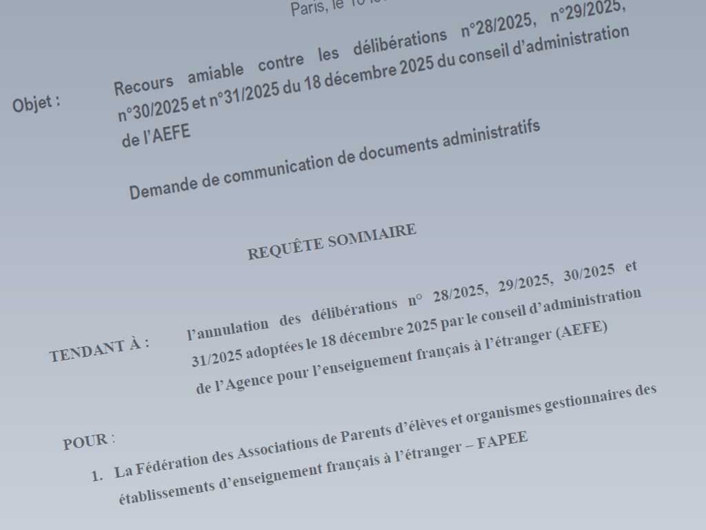 Recours contre les délibérations du 18 décembre 2025